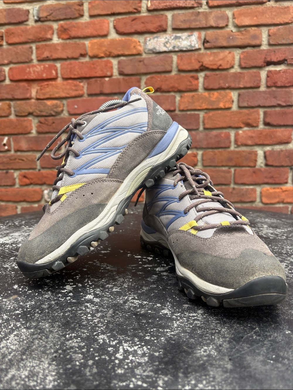 The North Face Women’s Trail Shoes — Gray, Light Blue & Yellow Accents size 8.5